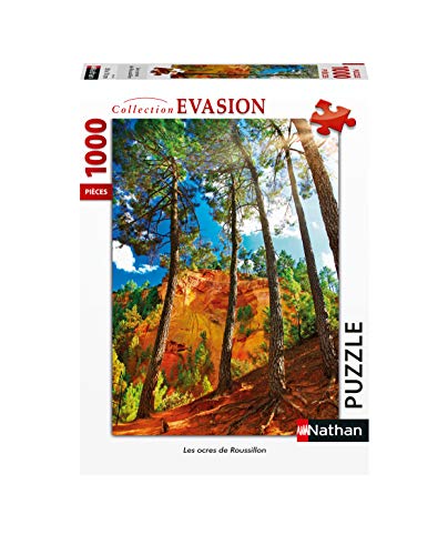 Nathan 4005556876396 1000 pièces Ocres Roussillon Puzzle für Erwachsene, Verschiedene Ockerfarben von NATHAN