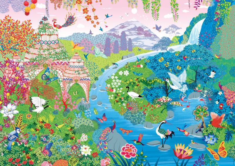 Nathan Enchanted Garden 1500 Teile Puzzle Nathan-00949 von Nathan