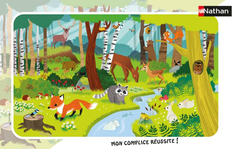 Nathan Frame Puzzle - Forest Animals 15 Teile Puzzle Nathan-86011 von Nathan