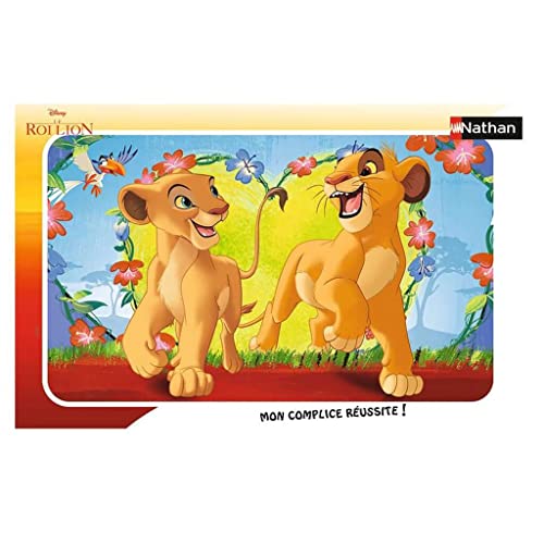 Nathan Kinderpuzzle, Rahmen 15 Teile, Simba und Nala, Disney Der König der Löwen, Mädchen oder Jungen ab 3 Jahren, hochwertiges Puzzle, Dicker und Stabiler Karton, 86183 Nathan Kinderpuzzle, Rahmen 15 Teile, Simba und Nala, Disney Der König der Löwen, Mädchen oder Jungen ab 3 Jahren, hochwertiges Puzzle, Dicker und Stabiler Karton, 86183 von NATHAN