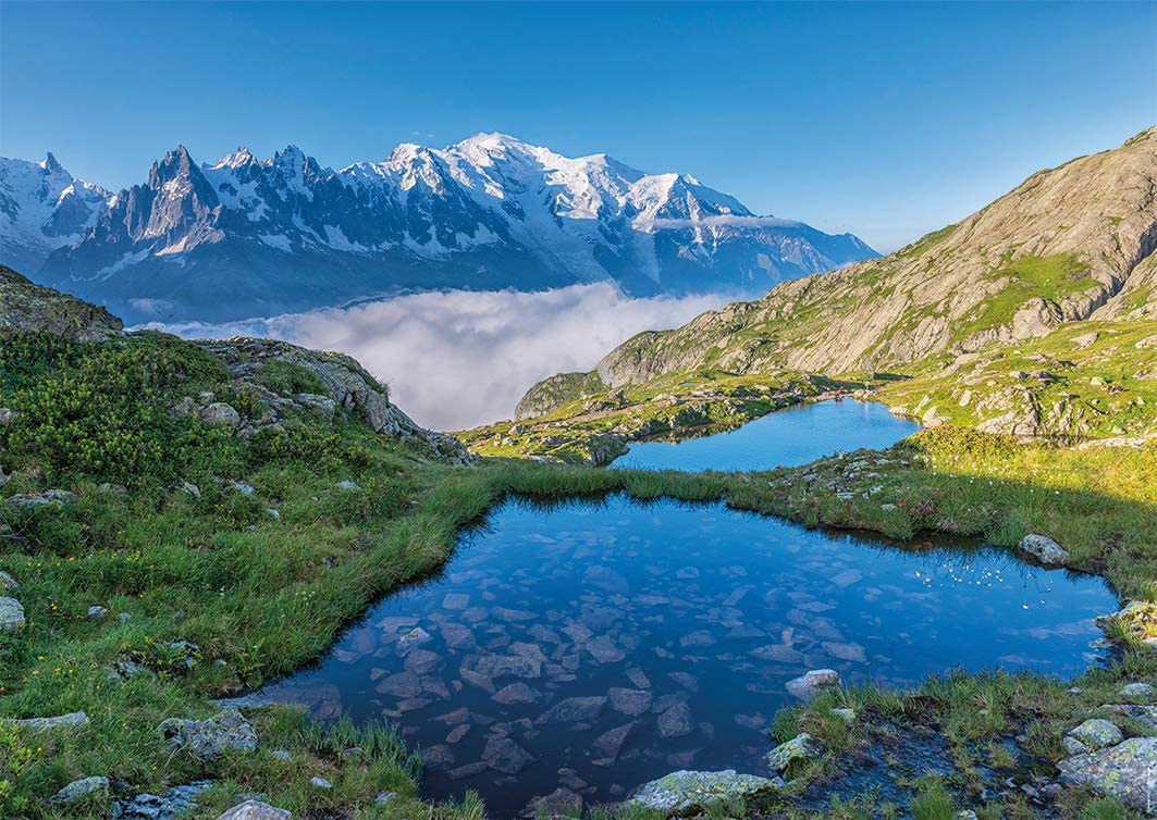 Nathan Lac des Chéserys, Massif du Mont Blanc 1500 Teile Puzzle Nathan-00947 von Nathan