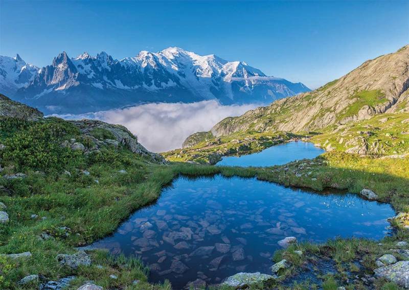 Nathan Lac des Chéserys, Massif du Mont Blanc 1500 Teile Puzzle Nathan-00947 von Nathan