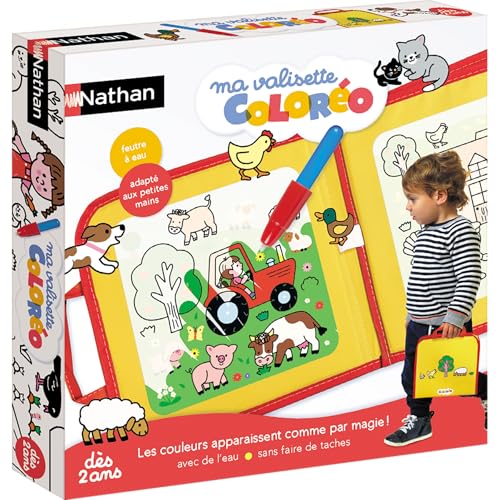 Nathan - Mein Koffer Coloréo – Magisches Malen auf Wasser – entwickelt die Kreativität der Kleinkinder – ab 2 Jahren, mehrfarbig Nathan - Mein Koffer Coloréo – Magisches Malen auf Wasser – entwickelt die Kreativität der Kleinkinder – ab 2 Jahren, mehrfarbig von NATHAN