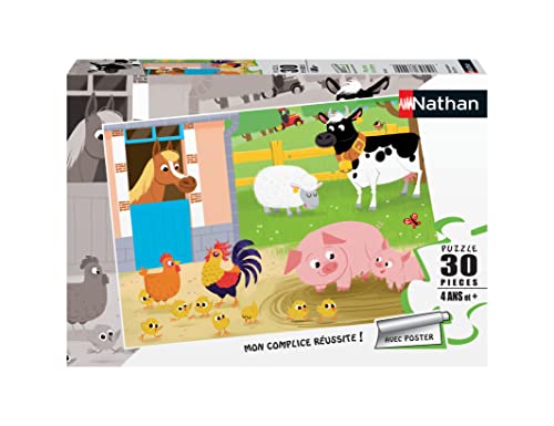 Nathan – Puzzle Meine Freunde 30-teilig Bauernhof, 86365 von NATHAN