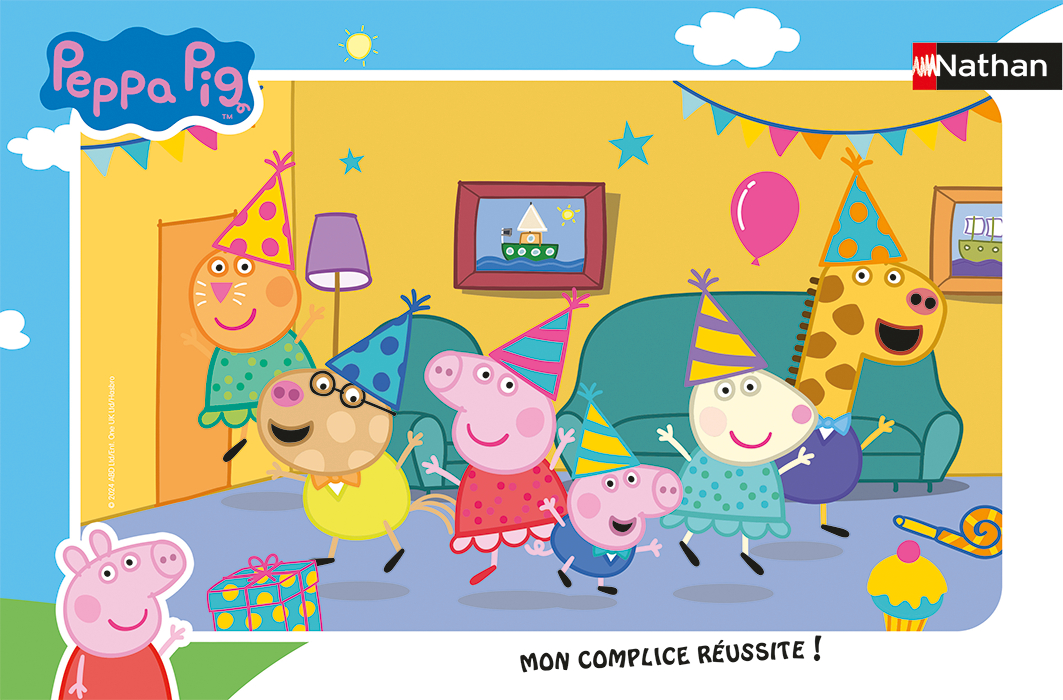 Nathan Rahmenpuzzle - Peppa Pigs Geburtstag 15 Teile Puzzle Nathan-01093 von Nathan