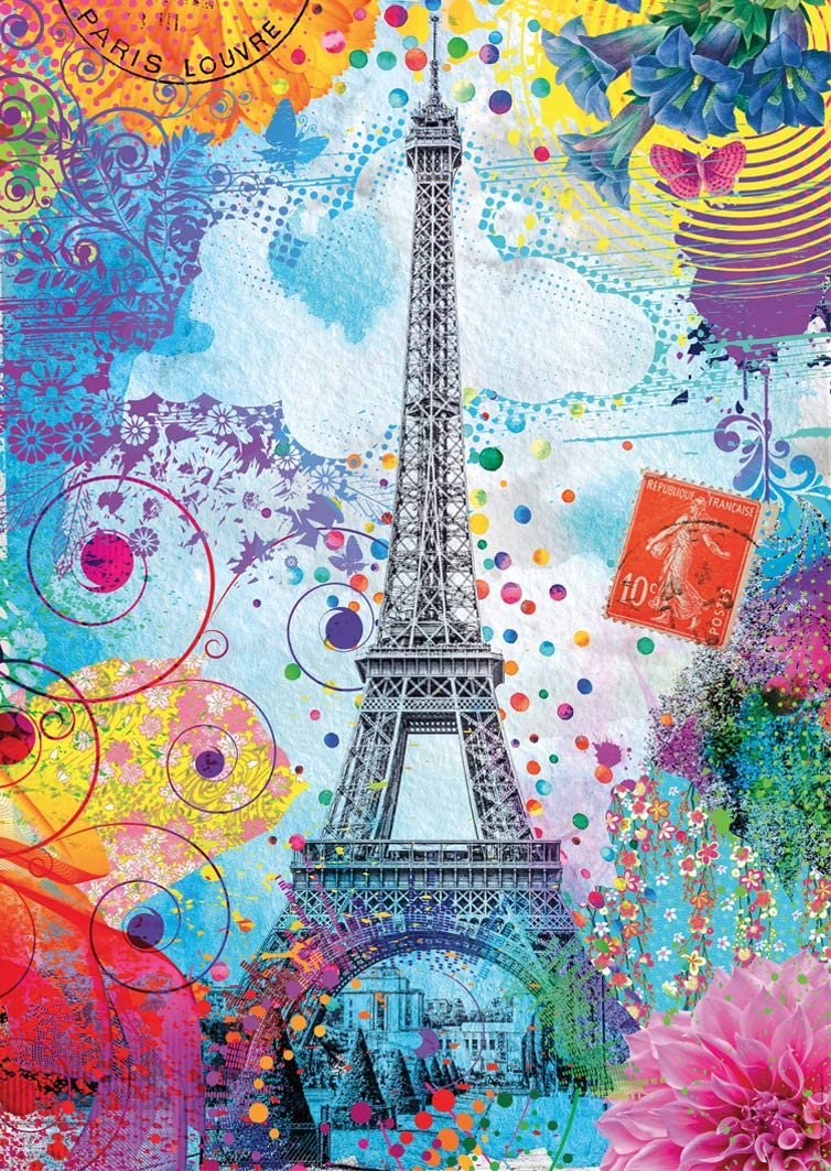 Nathan Tour Eiffel Multicolore 1500 Teile Puzzle Nathan-00950 von Nathan