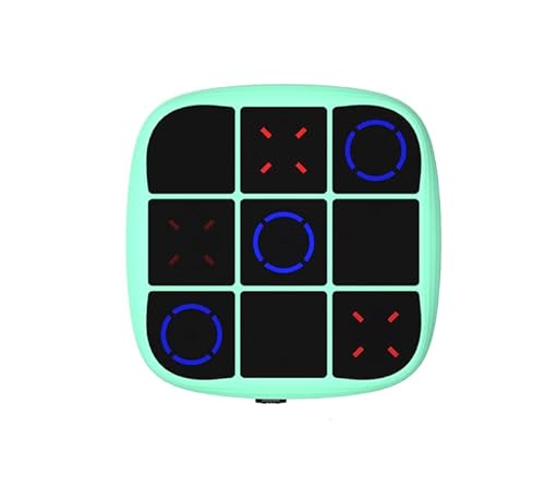 Tic Tac Toe Bolt Game 4-in-1 Handheld Spielkonsole Klassisches Lernspielzeug Tragbare Spielkonsole für unterwegs Vier Spielmöglichkeiten zur Auswahl Geburtstagsgeschenke für jedes Alter(Grün) von NathrBTV