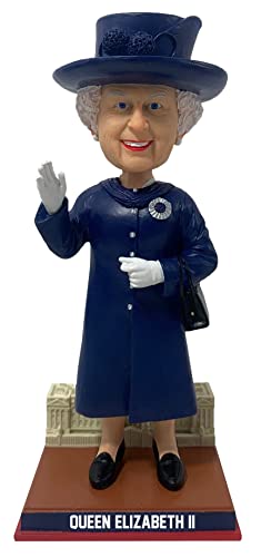 Queen Elizabeth II Königsblauer Wackelkopf von National Bobblehead Hall of Fame and Museum