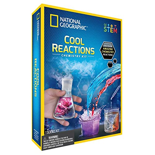 National Geographic Cool Reactions Chemie-Set, mehrfarbig von National Geographic