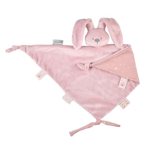 Nattou Big Comforter Doudou Rabbit LAPIDOU, 65 cm, Lapidou Old Pink von Nattou