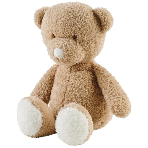 Nattou Kuscheltier Bär, Wegbegleiter ab der Geburt, ca. 30 cm, Polyester, Teddy, Hellbraun, Caramel Bear von Nattou