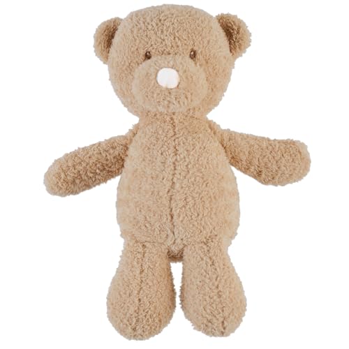 Nattou Kuscheltier Bär, Wegbegleiter ab der Geburt, ca. 30 cm, Polyester, Teddy, Hellbraun, Caramel Bear von Nattou