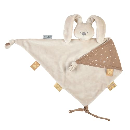 Nattou Big Comforter Doudou Rabbit LAPIDOU, 65 cm, Lapidou Sand Coloured von Nattou