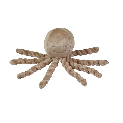 Nattou Cuddly Octopus LAPIDOU, 7,5 cm, Lapidou Mocha von Nattou