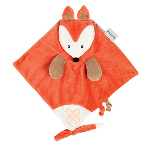 Nattou Schnuffeltuch Fuchs, Buddiezzz, 40 × 36 × 3 cm, Orange/Weiß, Doudou Fox Nattou Schnuffeltuch Fuchs, Buddiezzz, 40 × 36 × 3 cm, Orange/Weiß, Doudou Fox von Nattou