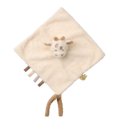 Nattou Schnuffeltuch aus Polyester, Giraffe, Wegbegleiter ab der Geburt, 39 x 39 cm, Teddy, Weiß von Nattou