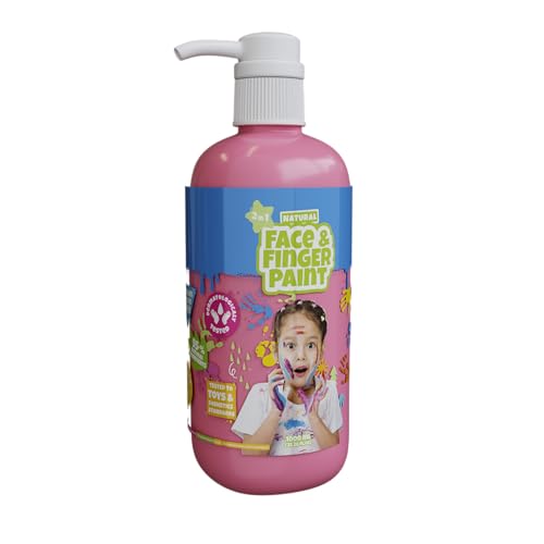 Natural Face & Finger Paint - 1000 ML Flaschen-Spender - Rosa von Natural Face & Finger Paint