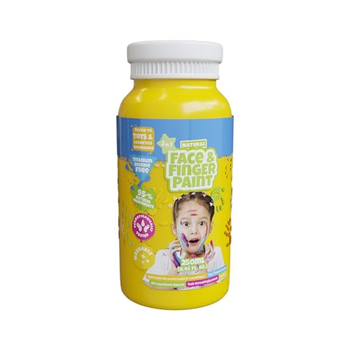 Natural Face & Finger Paint - 250 ml - Gelb von Natural Face & Finger Paint