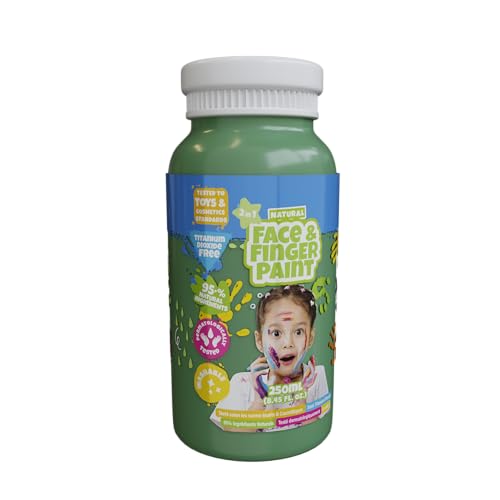 Natural Face & Finger Paint - 250 ml - Grün von Natural Face & Finger Paint