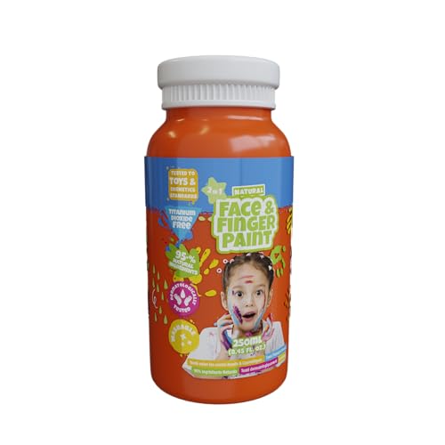 Natural Face & Finger Paint - 250 ml - Orange von Natural Face & Finger Paint