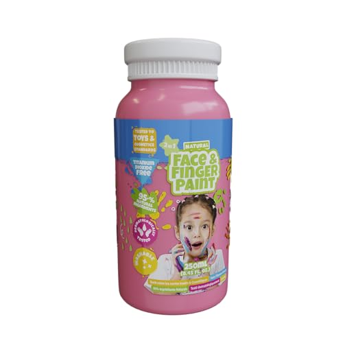 Natural Face & Finger Paint - 250 ml - Rosa von Natural Face & Finger Paint