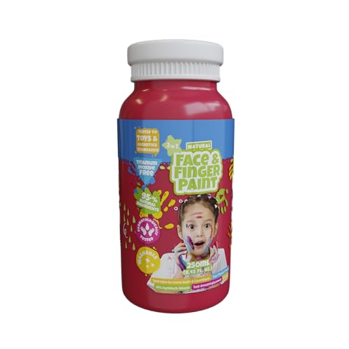 Natural Face & Finger Paint - 250 ml - Rot von Natural Face & Finger Paint