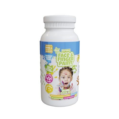 Natural Face & Finger Paint - 250 ml - Weiß von Natural Face & Finger Paint