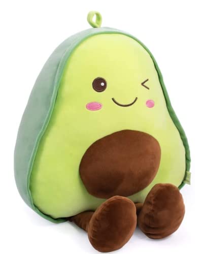 Avocado Plüschtier Kissen Geschenk, reizendes Obst Plüschtier Puppe Kissen Kissen Geeignet für Kinder, Mädchen, Jungen und Urlaub warme Geschenke (15 Zoll) von NatureMan