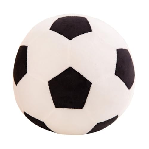 NatureMan 22cm Plüsch Fußball, weiche Fußball gefüllte Wurf Kissen, 3D gefüllte Ball Indoor Plüsch Dekoration, Spiele Sport Spielzeug Geschenk für Jungen und Mädchen von NatureMan