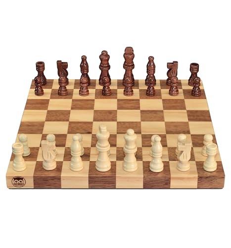 Natureich Massiv Holz Schach für Erwachsene Schachbrett Kinder Senioren Strategisches Denken Lernen Holzschachspiel Brettspiel Klassik Chess Walnuss Natureich Massiv Holz Schach für Erwachsene Schachbrett Kinder Senioren Strategisches Denken Lernen Holzschachspiel Brettspiel Klassik Chess Walnuss von Natureich
