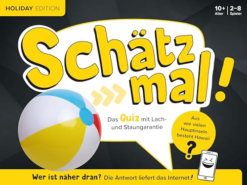 Schätz mal! Holiday Edition: Das Quiz mit Lach- und Staungarantie I Ab 10 Jahre I 2-8 Spieler I Spiel, White von Naumann & Goebel Verlagsgesellschaft mbH