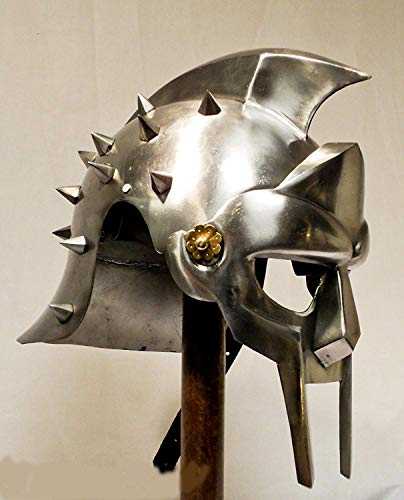 Nautical Replica Hub Gladiator Maximus Helmet (with Liner) LARP/Role-Play/Fancy-Dress/Theatre von Nautical Replica Hub