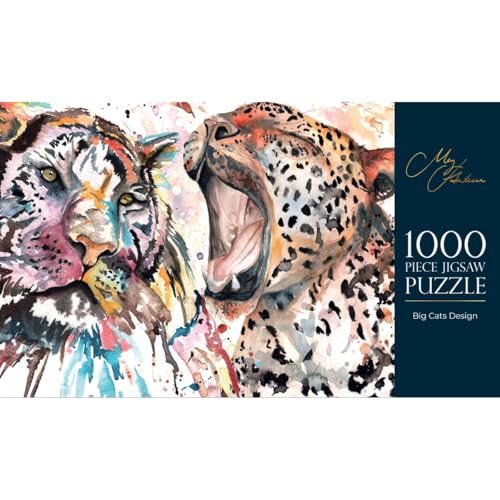 Nauticalia Meg Hawkins 1000-teiliges Puzzle mit großen Katzen, 50 x 70 cm von Nauticalia