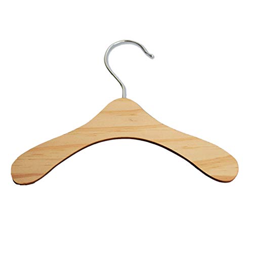 Navna 10Pcs Holz Puppen Kleiderbügel Praktische Non Slip Miniatur Kleine Kleiderbügel Für Mantel Kleid Für Jacke Organisieren von Navna