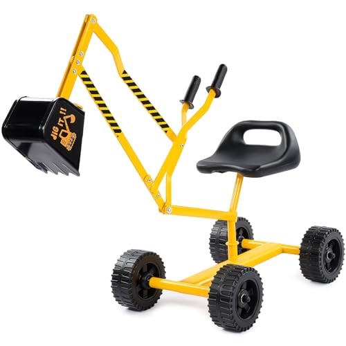 Bagger Spielzeug für 3-8 Jahre alte Jungen Mädchen: Aufsitzbagger Spielzeug Sandbagger auf Rädern, Sandspielzeug Strandspielzeug Konstruktionsspielzeug, Geschenke für 3 4 5 6 7 8 Jahre alte Jungen Bagger Spielzeug für 3-8 Jahre alte Jungen Mädchen: Aufsitzbagger Spielzeug Sandbagger auf Rädern, Sandspielzeug Strandspielzeug Konstruktionsspielzeug, Geschenke für 3 4 5 6 7 8 Jahre alte Jungen von Naxudcoo