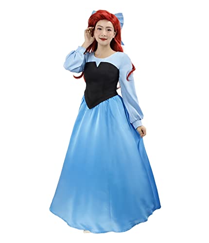 Naywig Meerjungfrau-Prinzessinnenkleid, Ariel-Kostüm, Halloween, Party, Cosplay, Geburtstag, Verkleiden für Damen, Größe S von Naywig