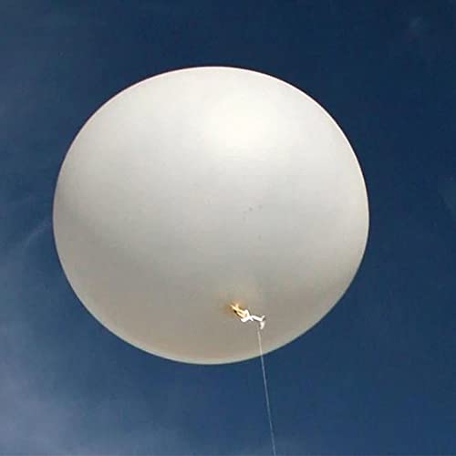 Riesiger Wetterballon, weiß, für meteorologische Untersuchung, Urlaub, Party, Dekoration, Unterhaltung, Spielzeug (244,8 cm) von Nballoon