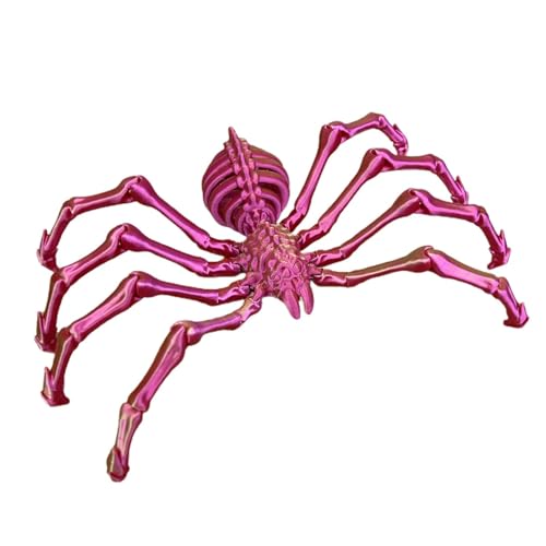 Nbbwwu 3D-gedrucktes Spinnen-Fidget, 3D-gedruckte Gelenkspinne - Artikulierte gefälschte Spinnenfiguren,Schreibtischspielzeug für Erwachsene zum Stressabbau, Halloween-Dekoration von Nbbwwu