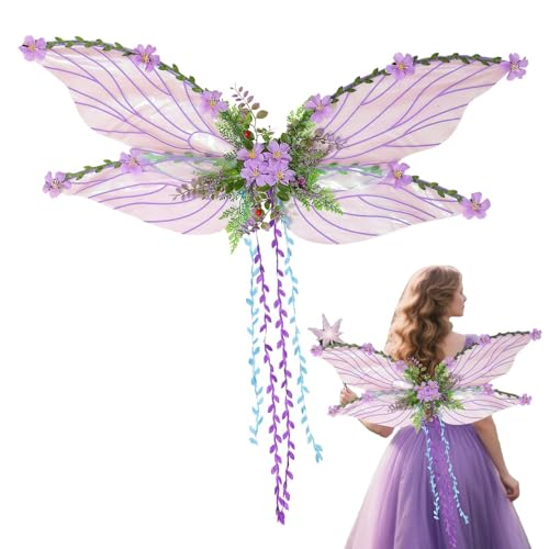 Nbbwwu Feenflügel Für Erwachsene Damen - Schmetterlingsflügel Für Erwachsene Mit 3D Und Blättern Deko | Verwandlungs Zubehör Für Bühnenauftritte Mottopartys Halloween Weihnachten Nbbwwu Feenflügel Für Erwachsene Damen - Schmetterlingsflügel Für Erwachsene Mit 3D Und Blättern Deko | Verwandlungs Zubehör Für Bühnenauftritte Mottopartys Halloween Weihnachten von Nbbwwu