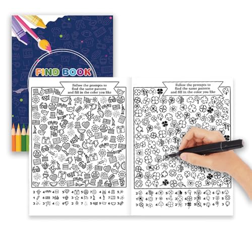 Nbbwwu Find and Paint Malbuch,Malvorlagen Mit Cartoon-Figuren Für Kinder | Interaktives Spielzeug Unterhaltsamer Reisebegleiter Für Urlaub Zuhause Strandreise Nbbwwu Find and Paint Malbuch,Malvorlagen Mit Cartoon-Figuren Für Kinder | Interaktives Spielzeug Unterhaltsamer Reisebegleiter Für Urlaub Zuhause Strandreise von Nbbwwu
