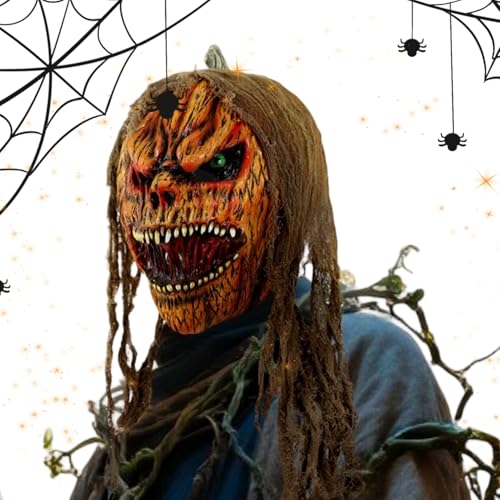 Nbbwwu Horror Kürbis Maskerade Kostüm,Horror Maskerade Kostüm für Cosplay Partys - Gruseliges Party Verkleidungszubehör für Halloween Karneval Festtage Rollenspiel Nbbwwu Horror Kürbis Maskerade Kostüm,Horror Maskerade Kostüm für Cosplay Partys - Gruseliges Party Verkleidungszubehör für Halloween Karneval Festtage Rollenspiel von Nbbwwu