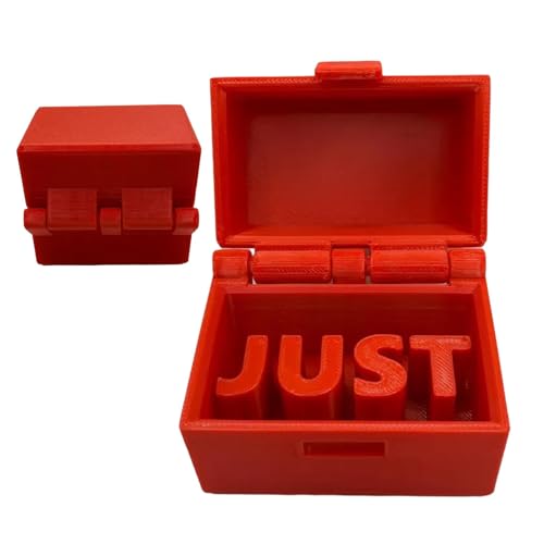 Nbbwwu Just in Case Prank Box, Just in Case Joke Gag,Just in Case Prank Stuff Witzbox - Kleine Box mit Wort, lustige Gag-Schatzkiste, Schmuck-Organizer, Schreibtischdekoration, Partyzubehör, von Nbbwwu