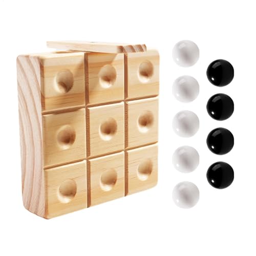 Nbbwwu Schachpassungstischdekor, Big Chess Matching Game,Schwarz -Weiß -Holz -Schachspiele | Strategie Gehirnrätsel, klassisches Reisespielzeug, Familienaktivitäten Spielzeug für Goody Bag Stuffers von Nbbwwu