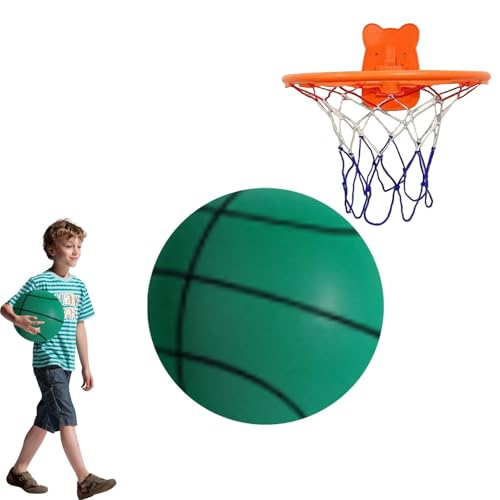 Nbbwwu Silent Basketball Dribbling Indoor,Weicher Basketball-Trainingsball - Flexibler, leiser Schaumstoffball, geräuschloser Basketball für Verschiedene Indoor-Aktivitäten, Kinder, Teenager, von Nbbwwu