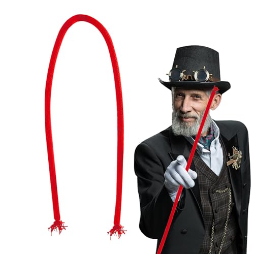 Nbbwwu Steifer Seil, Zaubertrick, Illusions-Gimmick-Requisite, magisches steifes Seil, flexibles Comedy-Bühnen-Seil, kreative Zaubertricks, lustiges Seil, einfach zu machende Zaubershows, magische von Nbbwwu