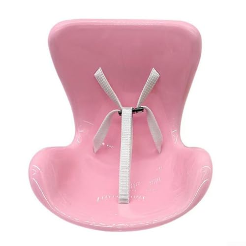 Miniatur Puppe Autositz Dekorative Lüftungsschlitz-Clip Kawaii-Figurenhalter Innenzubehör mit Sicherheitsgurt für Display Auto-Parfüm-Clip Rosa Schwarz Transparent 120 x 110 x 70 mm (Rosa) von NbgrvB