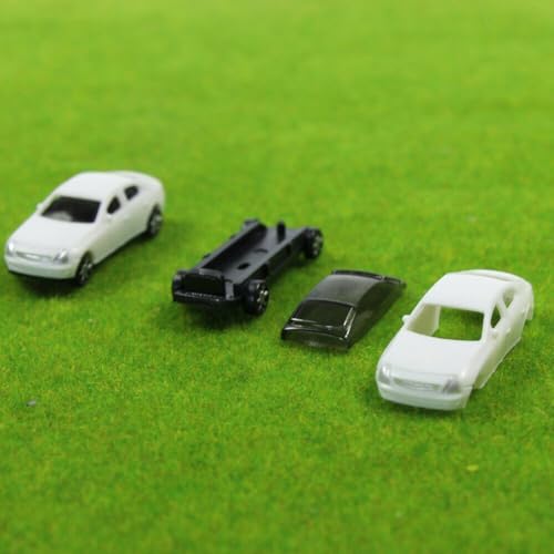 NbgrvB Miniatur Auto Set für Zug Layout 50 Teile Maßstab 1 220 Gebäudemodell von NbgrvB