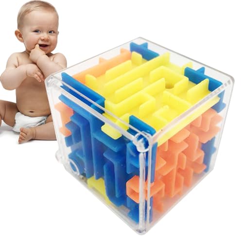 3D-Cubic Labyrinth | Magische Labyrinth-Box aus 3D-Abs | 3D-Ball-Labyrinth-Spielzeug | Cubisches Labyrinth-Puzzle-Spielzeug für Kinder und die Familie von Nbhuiakl