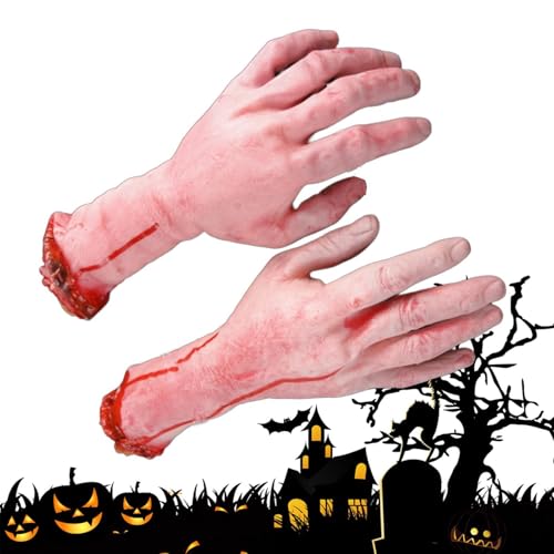 Blutige Gaze für Halloween, blutige Hände | Realistische menschliche Armmull, spannend, Horror-Partyzubehör für Halloween-Partys, Vampir-Make-up, Kostümpartys von Nbhuiakl