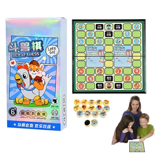 Gesellschaftsspiel Schlangen und Leitern, Gesellschaftsspiel, Schlange und Leiter, klassisches magnetisches Gesellschaftsspiel für Kinder, faltbar, tragbar, Familienspiele, Logikspiele für erzogene von Nbhuiakl